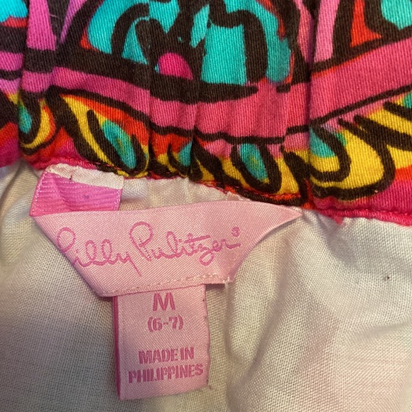 Lilly Pulitzer Girls Bella Paisley Skirt Size 6-7 - Picture 2 of 10
